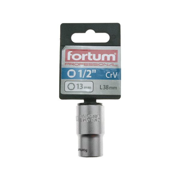 Hlavica nástrčná, 13mm, 1/2”, FORTUM