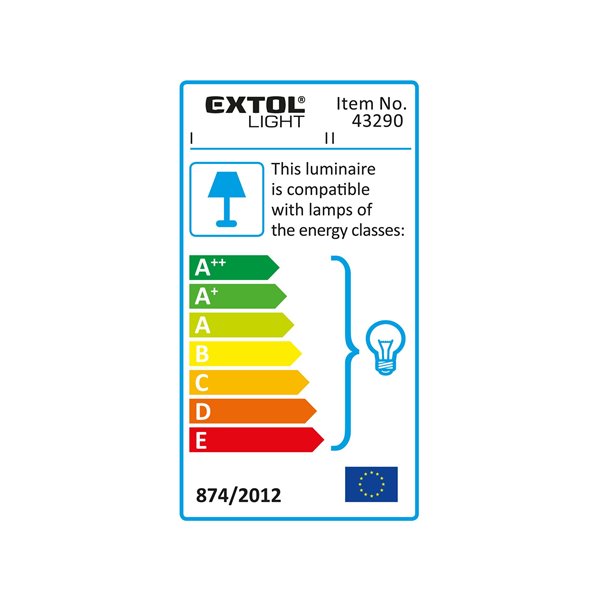 Svietidlo pracovné IP20, max. 60W, 230V, 5m kábel