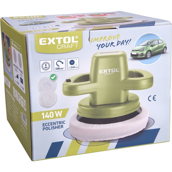 Leštička elektrická, príkon 140W, 240mm, 3300 ot/min., EXTOL CRAFT