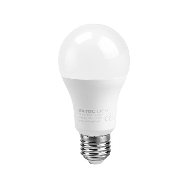 Žiarovka LED, 9W, 900lm, E27, pr.60mm, EXTOL LIGHT