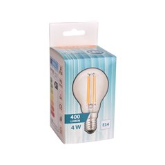 Žiarovka LED číra, 4W, 400lm, E14