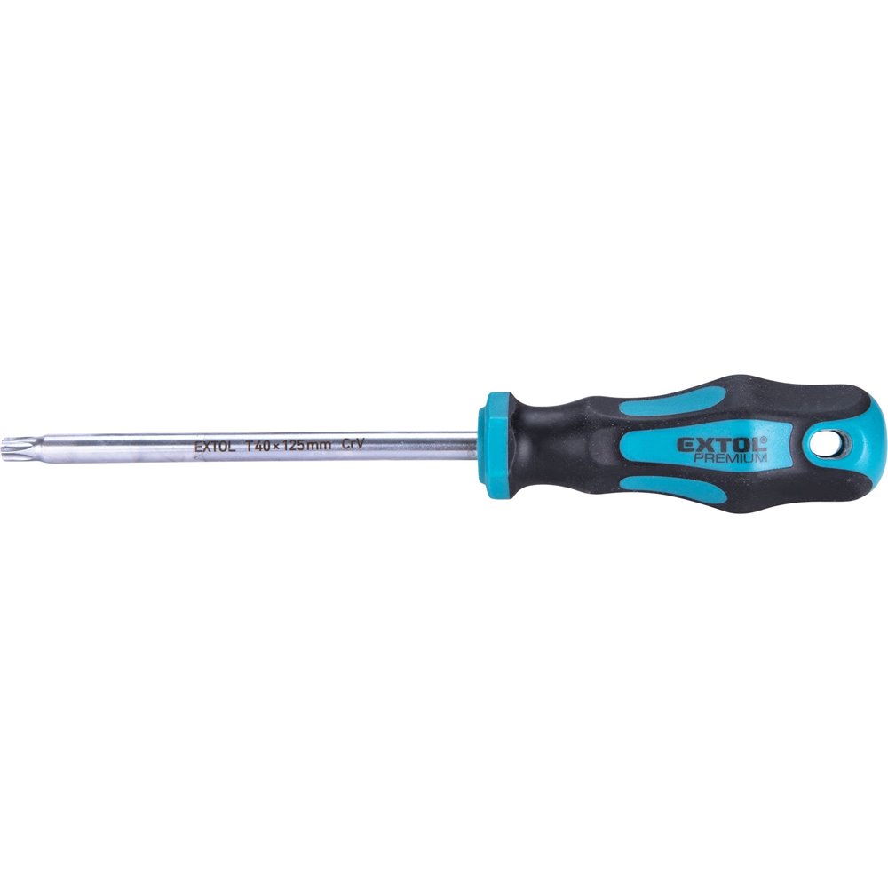 Skrutkovač TORX, magnetický, T40x125mm, CrV, EXTOL PREMIUM