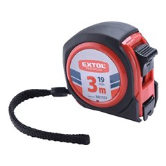 Meter zvinovací, 3m, šírka pásu 19mm, EXTOL PREMIUM