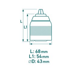 Skľučovadlo rýchloupínacie Jacobs, 2-13mm, 1/2""-20UNF, celokovové, EXTOL INDUSTRIAL