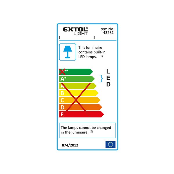 Svietidlo LED so stojanom, 2x10W LED, svietivosť 2x800 lúmenov, EXTOL LIGHT