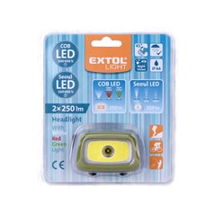 Čelovka 250lm bodová LED, 3x1,5V AAA, EXTOL LIGHT