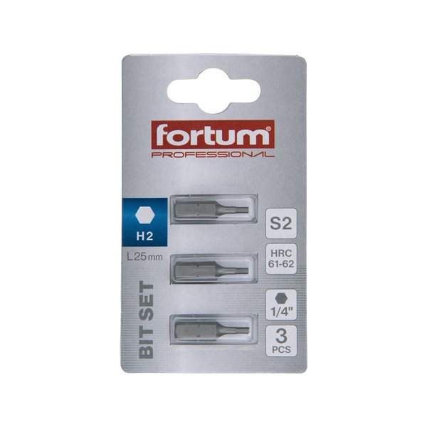 Bit imbus 3ks, H 2x25mm, S2, FORTUM