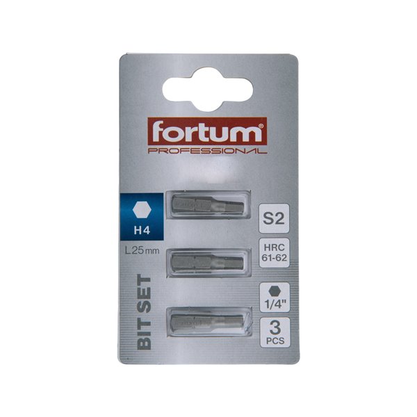 Bit imbus 3ks, H 4x25mm, S2, FORTUM