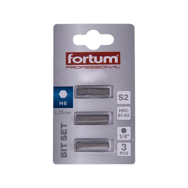 Bit imbus 3ks, H 6x25mm, S2, FORTUM