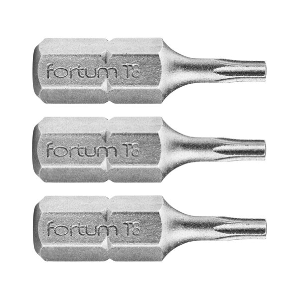 Bit torx 3ks, T 8x25mm, S2, FORTUM