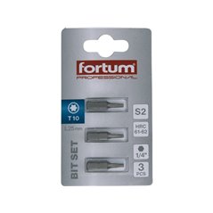 Bit torx 3ks, T 10x25mm, S2, FORTUM