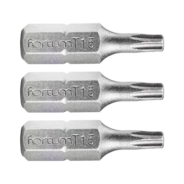 Bit torx 3ks, T 15x25mm, S2, FORTUM