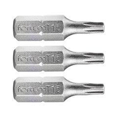 Bit torx 3ks, T 15x25mm, S2, FORTUM