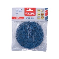 Kotúč brúsny silikón-karbid so suchým zipsom, ø125mm, nylon/abrazivo SiC, EXTOL PREMIUM