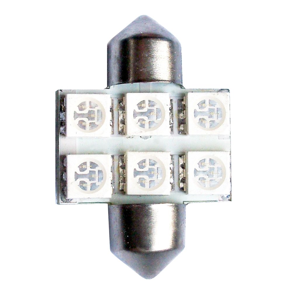 LED L027B - C5W 31mm 6xSMD5050 Blue