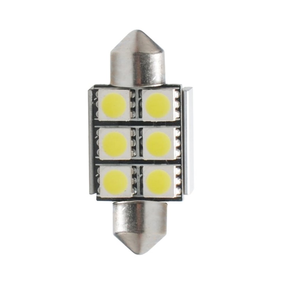 LED L306W - C5W 36mm 6xSMD5050 Radiator CANBUS WhiteLED L306W - C5W 36mm, 6x SMD5050, radiator. CANBUS, white