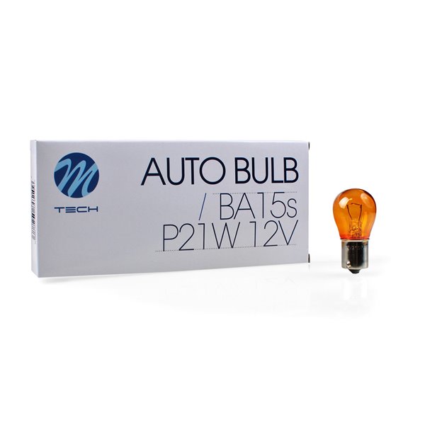 M-TECH bulb BA15s S25 21W 12V AMBER