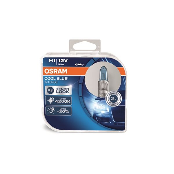 OSRAM COOL BLUE Intense H1 12V 55W DUO