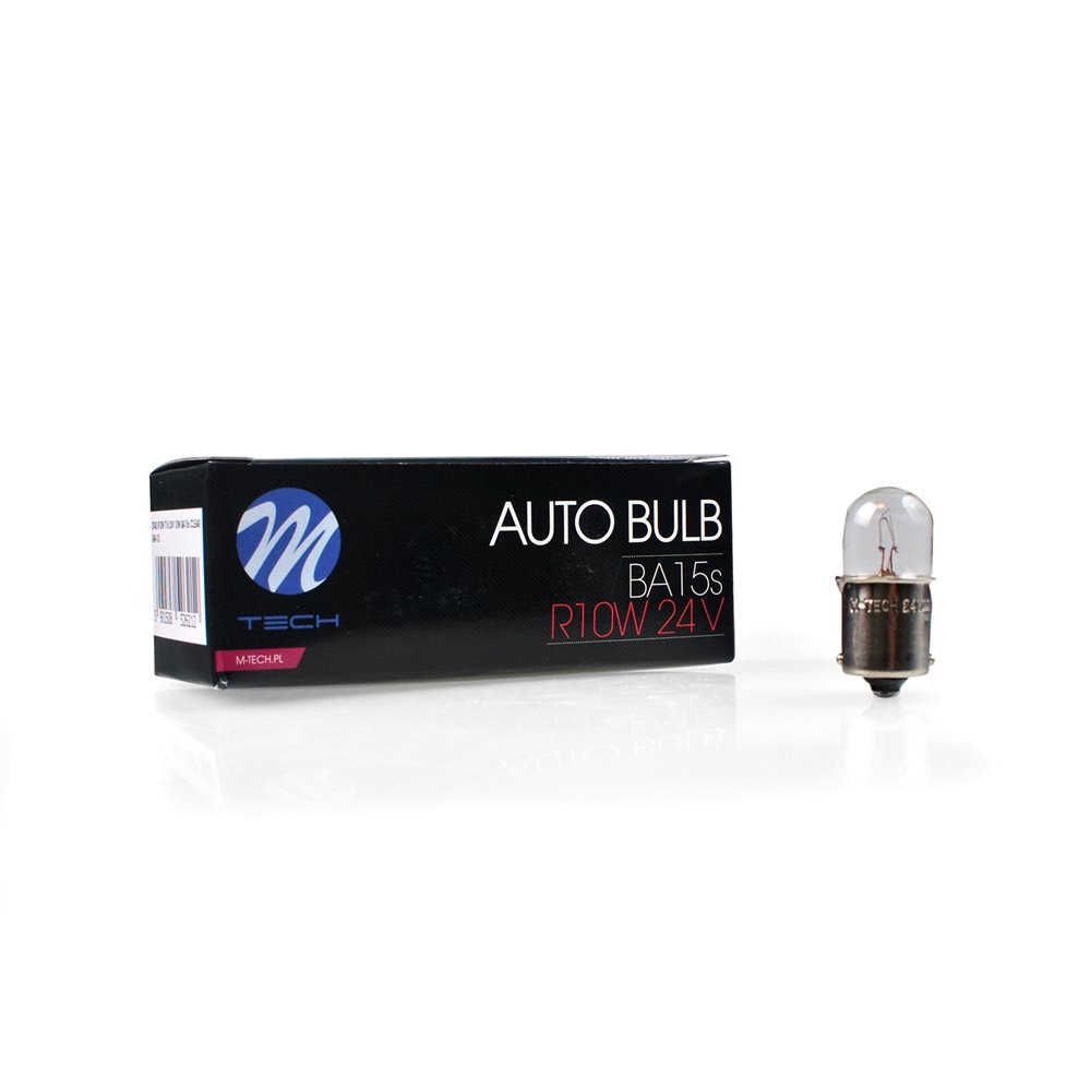 M-TECH bulb BA15s R10w 24V/10W CLEAR