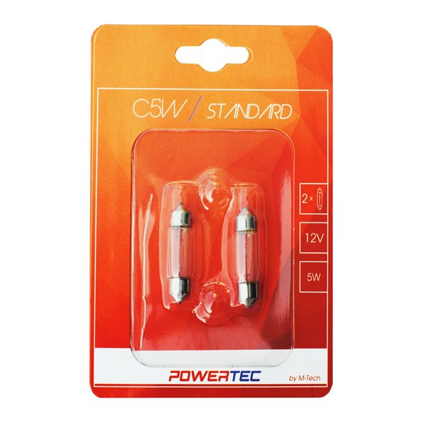 Powertec Standard C5W 36mm SV8,5-8 12V Blister