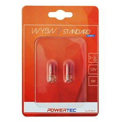 Powertec Standard W5W T10 5W Wedge 12V AMBER Blister