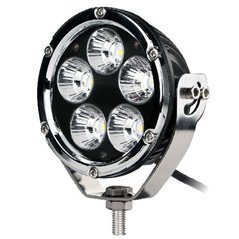 Driving Light - Side Bracket - Round Chrome, CREE 50W 4" Spot