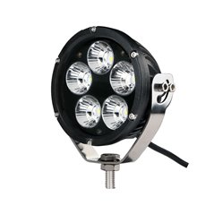 Driving Light - Side Bracket - Round Black, CREE 50W 4" Spot