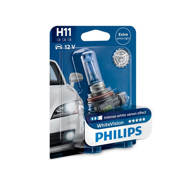 Philips White Vision H11 12V 55W 01B