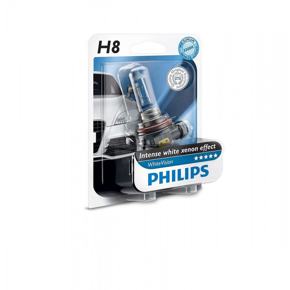 Philips H8 WhiteVision 12V35W PGJ19-1 B1