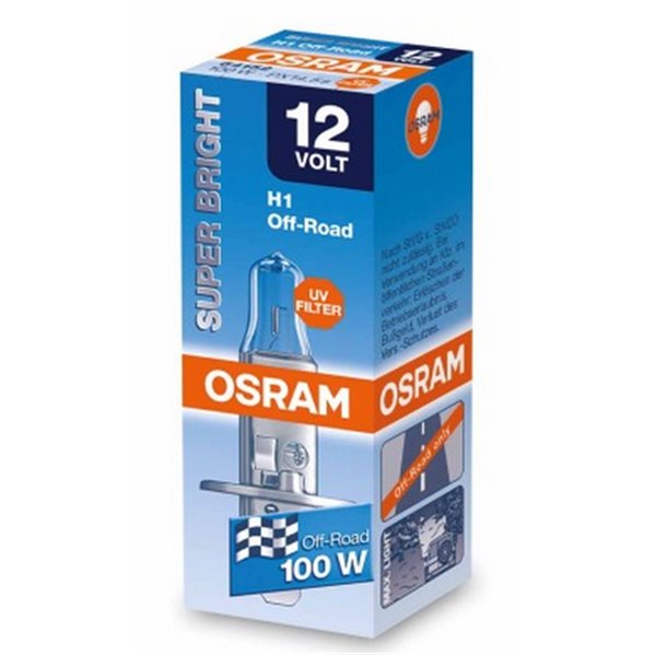 Halogen OSRAM SUPER BRIGHT H1 PX14,5s 12V 100W