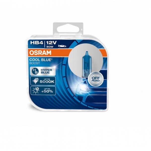 Halogen OSRAM COOL BLUE BOOST HB4 P22d 12V 80W DUO