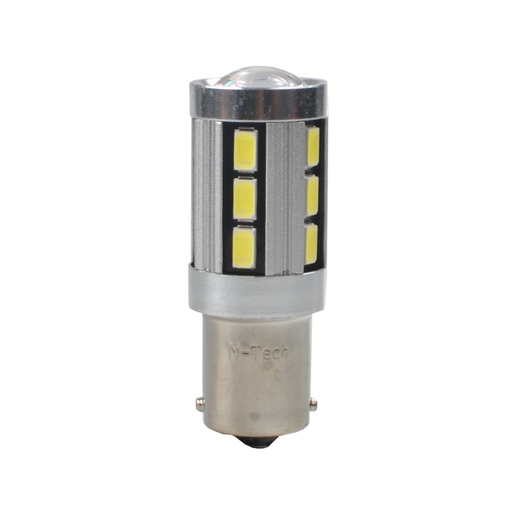 LED L355W - BA15s 18xSMD5730 CANBUS 12V White