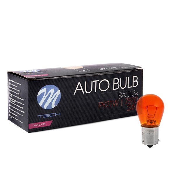 M-TECH bulb BAU15S 21W 24V AMBER