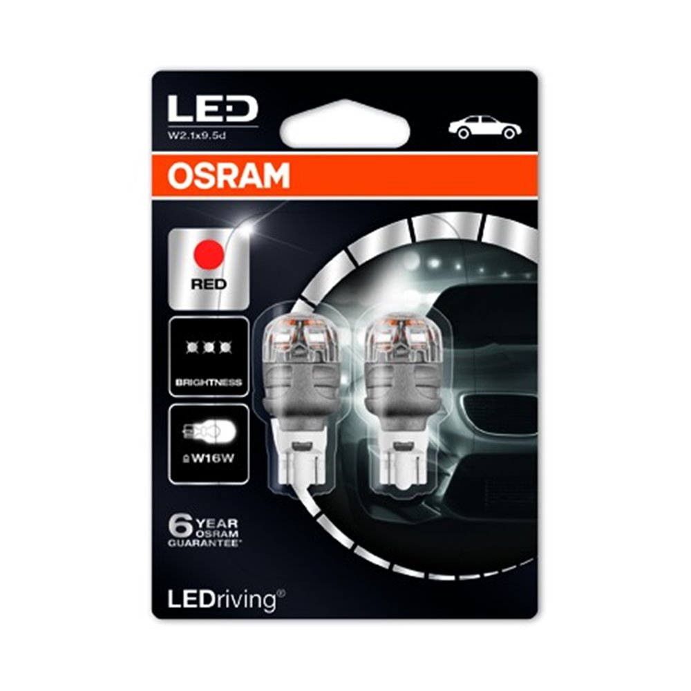 OSRAM LEDriving® 9213R-02B 2 W 12V W2.1x9.5d W16W  Red