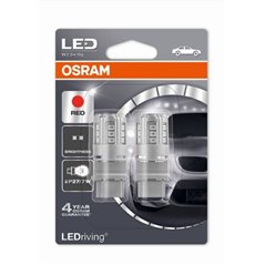 OSRAM LEDriving® 3547R-02B 3 W 12V W2.5x16q P27/7W  Red