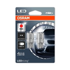 OSRAM LEDriving® 7705R-02B  12V W3x16d W21W (T20 SC) Red