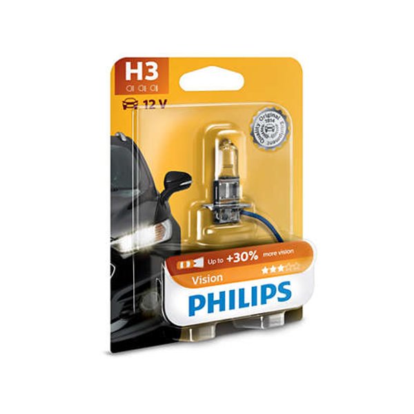 Philips H3 Vision PK22s 12V 55W B1