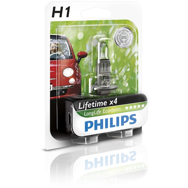 Philips H1 LongLife EcoVision 12V55W P14,5s B1