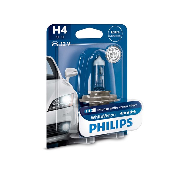 Philips H4 WhiteVision 12V60/55W P43t-38 B1