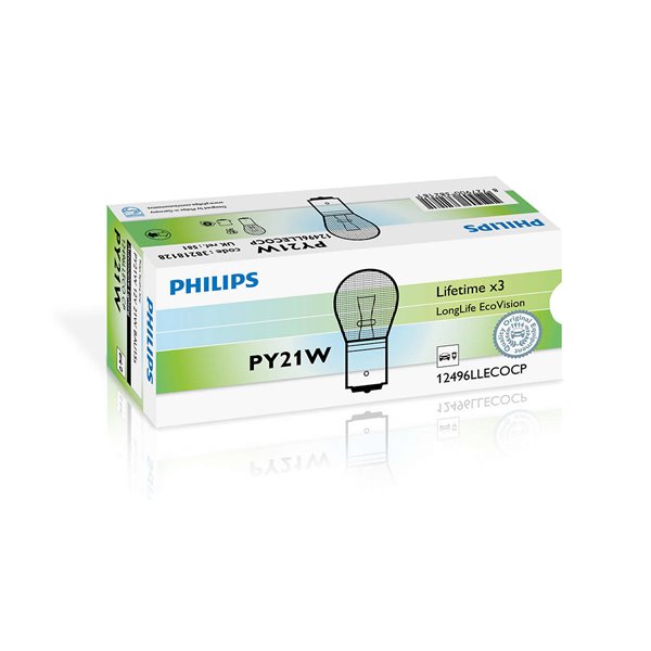 Philips PY21 LongLife EcoVision 12V21W BAU15s CP