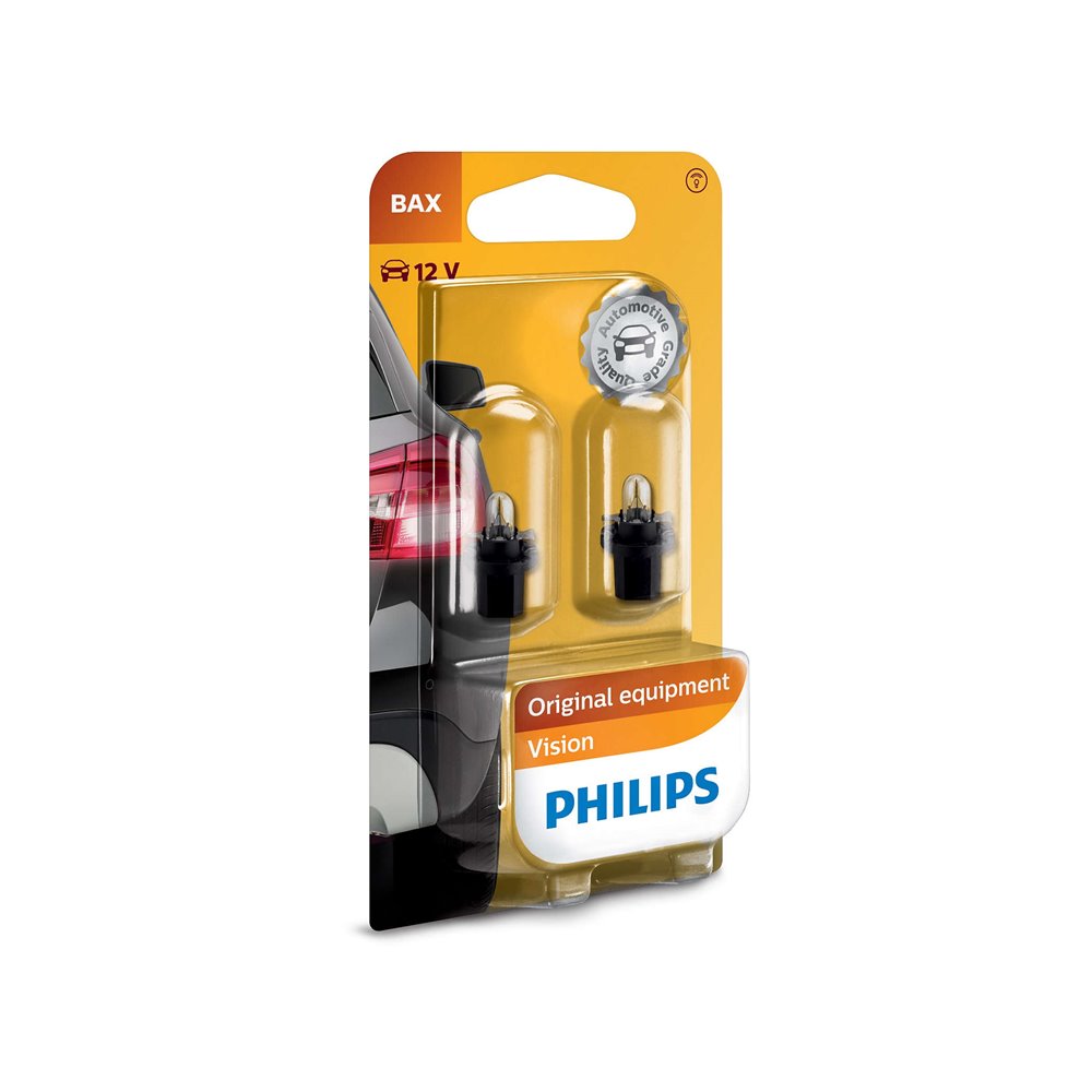 Philips Bax 8,5d/2 black 12V1.2W BAX8,5d/2 black B2