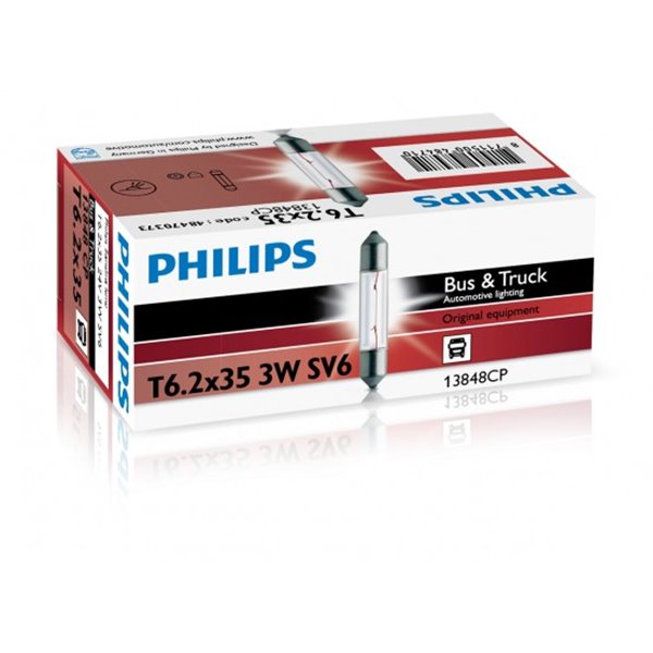 Philips Festoon T6,2x35 24V3W SV6 CP