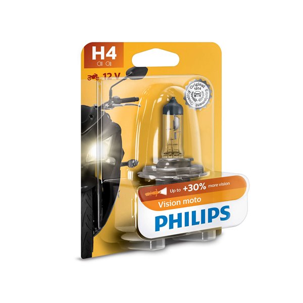 Philips H4 Vision Moto 12V60/55W P43t-38 BW