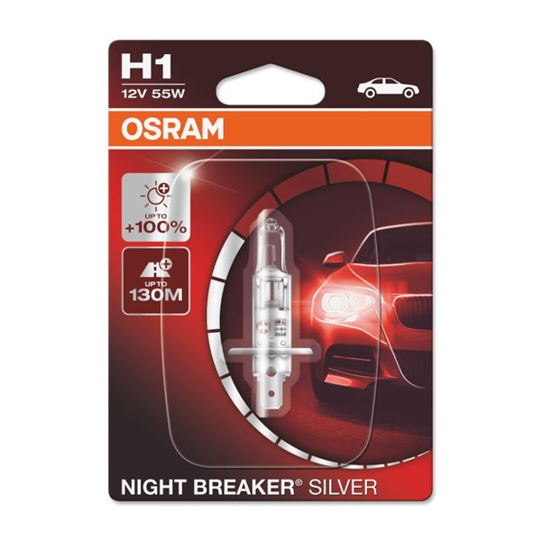 NIGHT BREAKER® SILVER H1 01-Blister