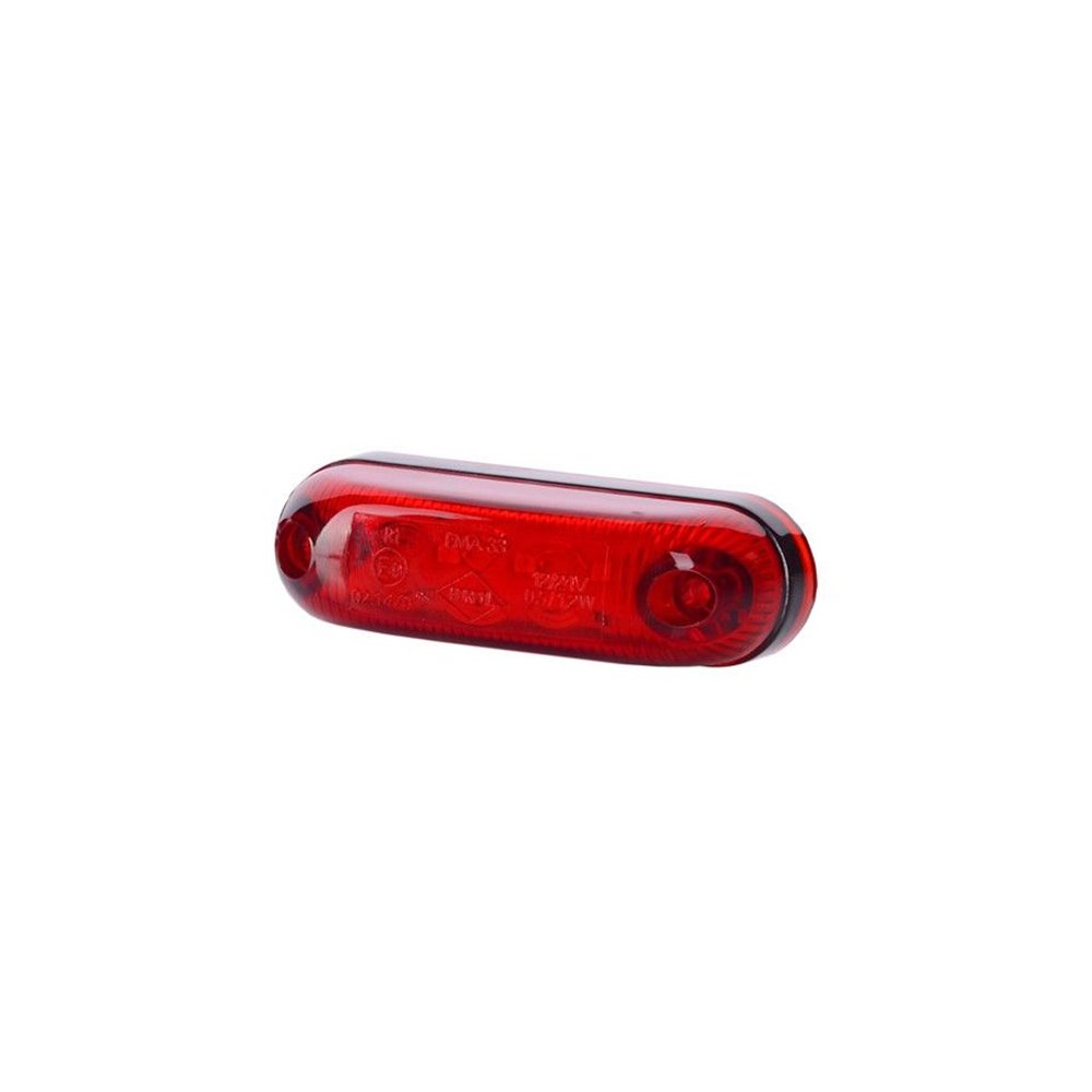 HORPOL LED marker - HOR33 LD410 red oval 12/24V ECE