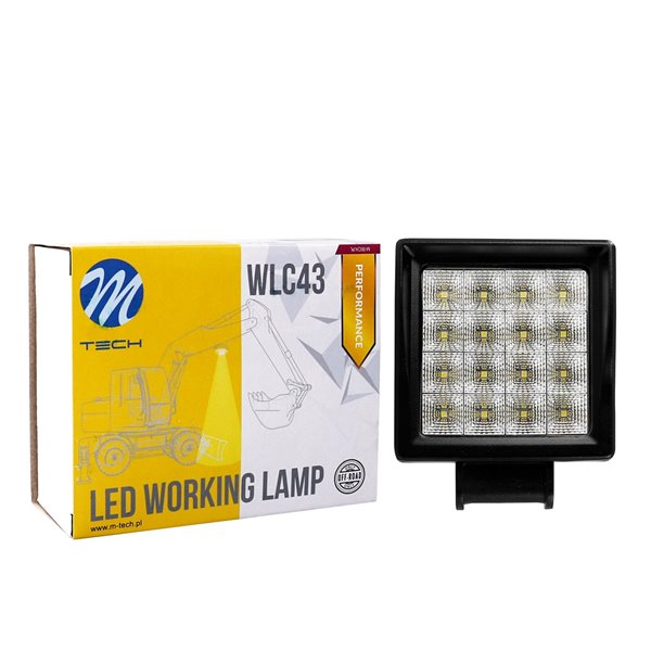 Work Light - Performance Series -  Square 16x3W LED 48W 10-32V Flood