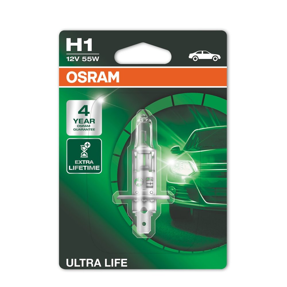 Osram ULTRA LIFE H1 P14,5s 12V 55W 64150ULT-01B