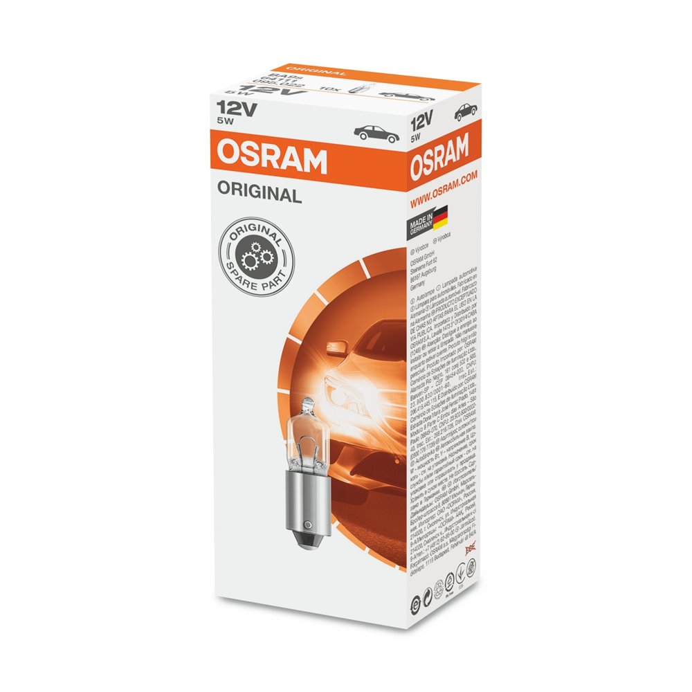 Osram MINIWATT BA9s 12V 5W 64111