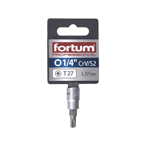 Hlavica zástrčná TORX, TX27, 1/4”, FORTUM