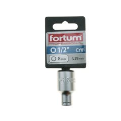 Hlavica nástrčná, 8mm, 1/2”, FORTUM